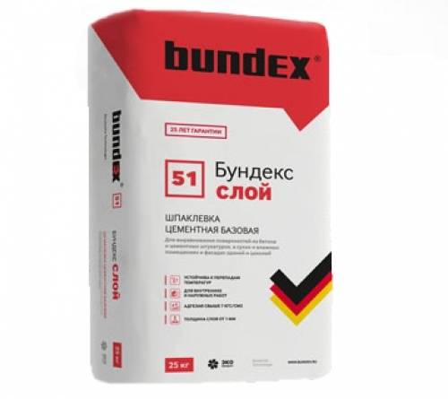 Строительные смеси Bundex