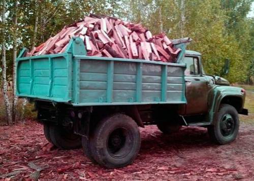 дрова пиляные .
