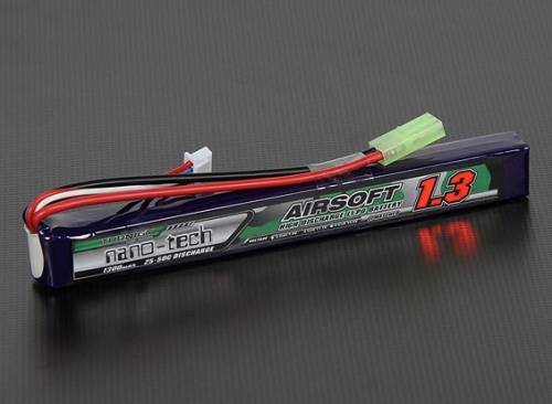 Turnigy Nano-Tech (1300мАч, 2S 25-50C) аккумулятор для страйкбола.