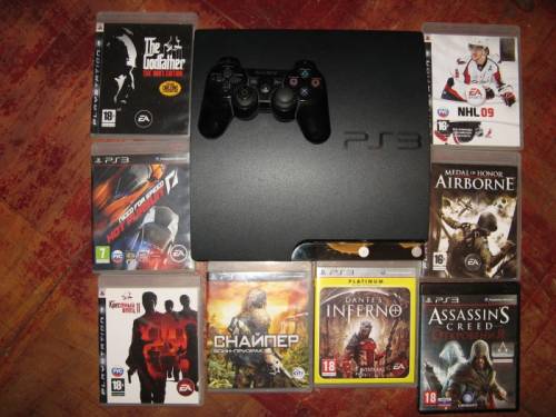 Продам игровую приставку  PS3   шесть дисков