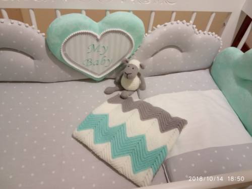♡Keit Hand Made♡ Вязанный пледик для малыша