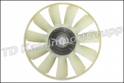 Вентилятор с вязкостной муфтой в сб.КАМАЗ-6520 дв.Cummins ISLe400 d750 мм