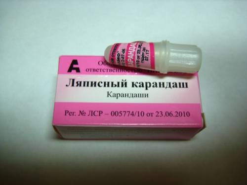Ляписный карандаш средство от эрозий, язв, трещин кожи.