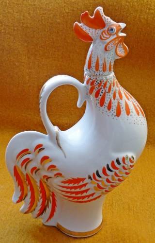 Фарфоровый графин “петух“ 1950-1960 Г. лфз