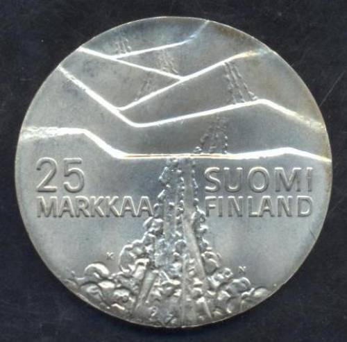 Серебро Финляндии 25 и 50 марок 1978,79,81,82 г