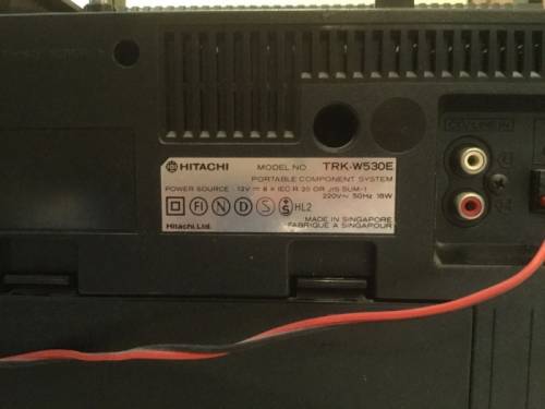 Магнитола 2-х кассетная Hitachi TRK-W530E 