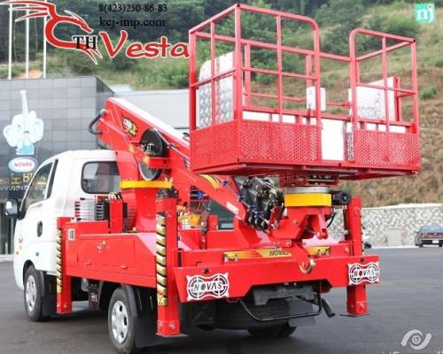 Автовышки SKY JUMBO 180 Q (18 м) с поворотной люлькой на базе грузовика KIA 