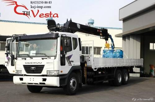 КМУ HIAB 190TM с буровым шенком Jun Jin