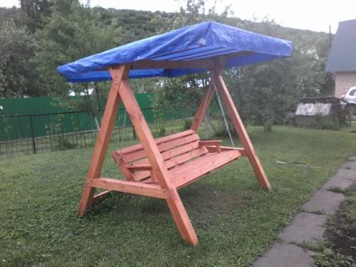 Продам дачные качели из дерева