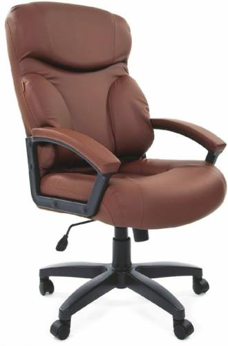 Кресло компьютерное  Chairman 435 LT Экопремиум Коричневое