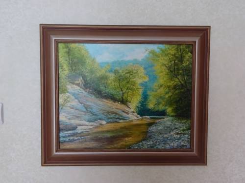 картина Горная река . холст, масло . 40 * 50