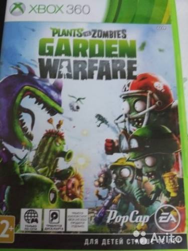 Зомби против растений Игра б/у для xbox 360