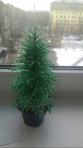 Деревья и цветы из бисера